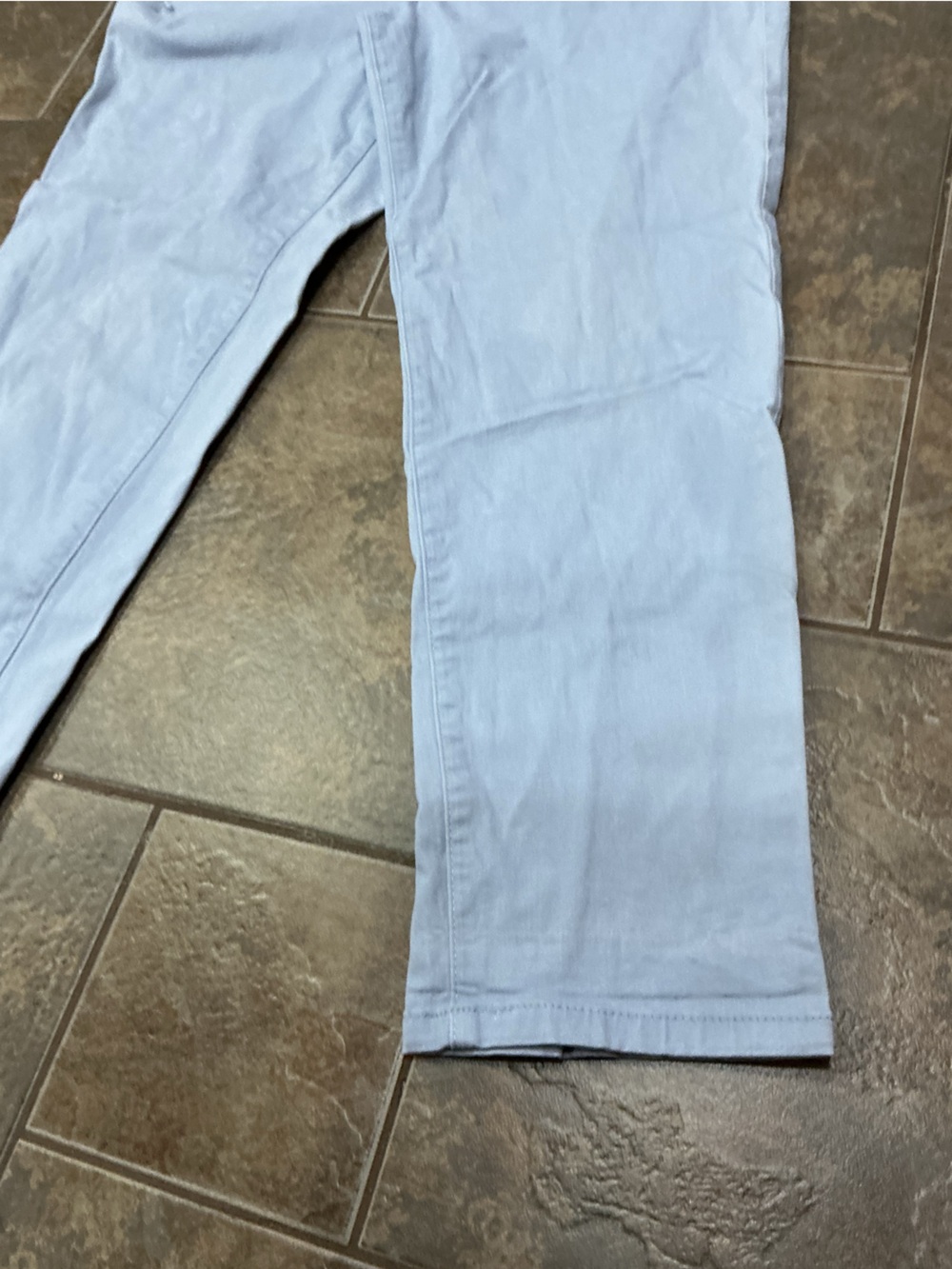 Calvin Klein Light Blue Cotton Blend Pants